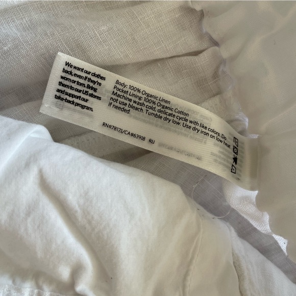 Eileen Fisher Organic Linen Lantern Pant size medium - Picture 8 of 8